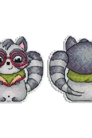 Promozione Esclusiva Kit di ornamenti da ricamare - Procione scienziato - MP Studia