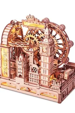 Nuovo Arrivo Puzzle meccanico in legno 3D - Circuito delle sfere - Travel London - ROKR