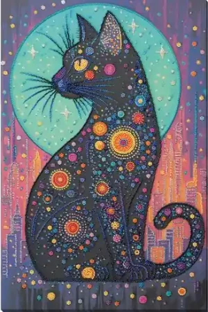 Kit di ricamo con perline - Sguardo stellare - Abris Art Prezzo Di Fabbrica