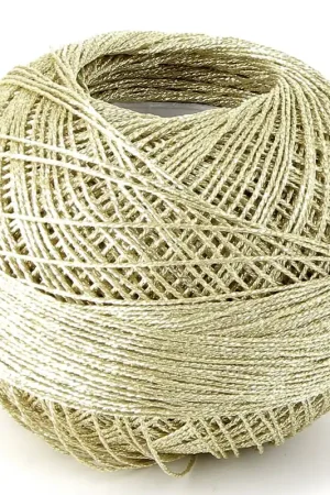 Fil en polyester Liz Metallic taille 20 Sand Dollar n°313 x146m Soddisfatti O Rimborsati