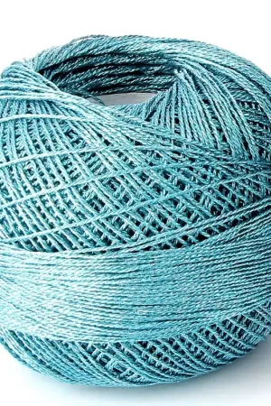 Fil en polyester Liz Metallic taille 20 Turquoise Blue n°319 x146m Direttamente Dal Produttore
