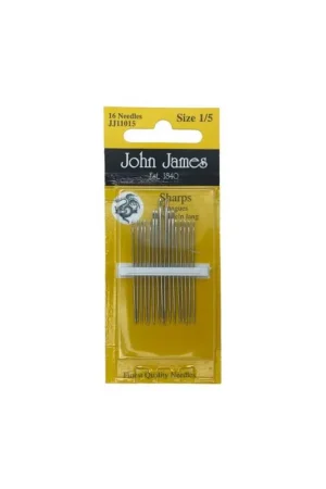 Di Tendenza 16 Aghi Misti Taglienti Sharps Cucire a Mano Mis.1/5 Punta Tre Stelle John James