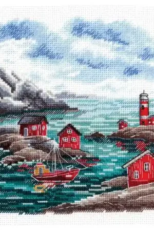 Nuova Collezione kit ricamo a punto croce - Costa scandinava - MP Studia