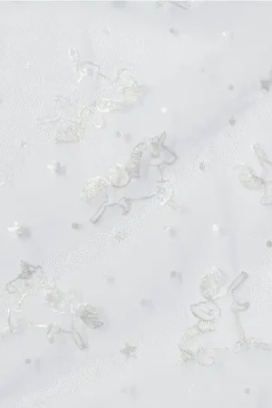 Tessuto Tulle Silver Katia - Grey Unicorns Più Venduto