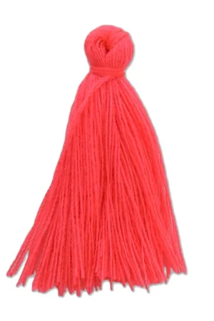 Di Tendenza Pompon imitation coton 27-30 mm Poinsetta x1