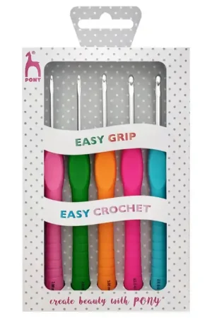 Set da 5 Uncinetti ergonomici - 2 mm a 4 mm - Pony Più Venduto