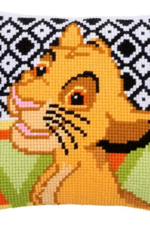 Nuovo Arrivo Kit Punto croce - Cuscino Disney Simba - Vervaco