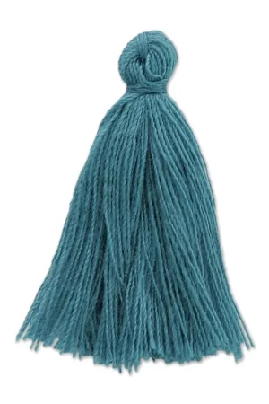 Pompon imitation coton 27-30 mm Bleu Acier x1 Ultimissimo Modello