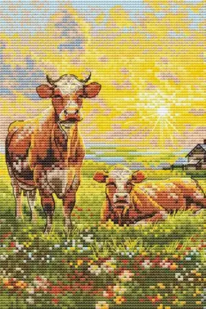 Ultimissimo Modello kit ricamo a punto croce - Nella prateria - Andriana