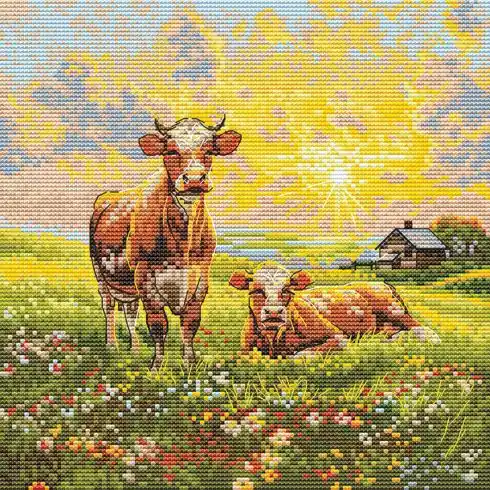 Ultimissimo Modello kit ricamo a punto croce - Nella prateria - Andriana