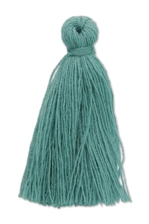 Bestseller Pompon imitation coton 27-30 mm Bleu Vert x1