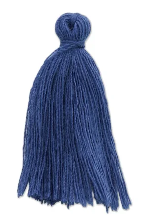 Spedito Oggi Pompon imitation coton 27-30 mm Bleu Saphir x1