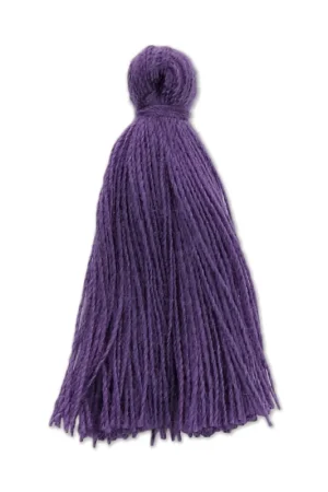 Compra Online Pompon imitation coton 27-30 mm Aubergine x1
