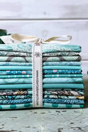 Economico Tilda Fat Eight Bundle 14 Tessuti Verde Acqua