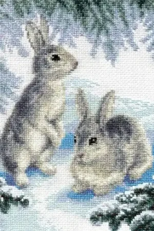 Super Prezzo kit ricamo a punto croce - Coppia della foresta - Charivna Mit