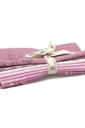 Super Prezzo Pacchettino di Tessuti Viola, 6 stoffe da 25 x 27 cm