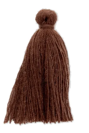 Popolare Pompon imitation coton 27-30 mm Chocolat  x1