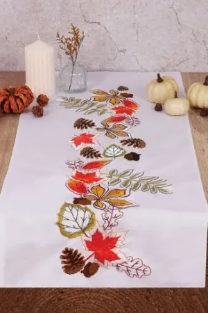 Scelto Dai Clienti Kit runner da ricamare - Foglie d'autunno - Trimits