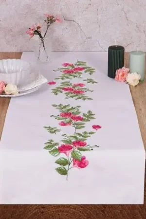 Kit runner da ricamare - Bacche floreali - Trimits Occasione Imperdibile