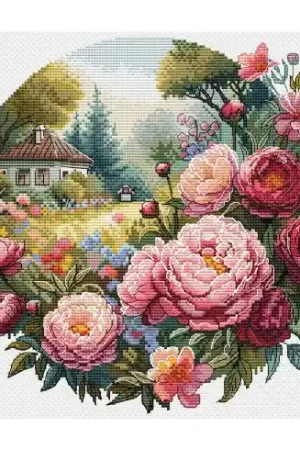 kit ricamo a punto croce - Il respiro del mattino - Andriana Sconto