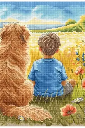 kit ricamo a punto croce - Il migliore amico - Ava Ultimissimo Modello