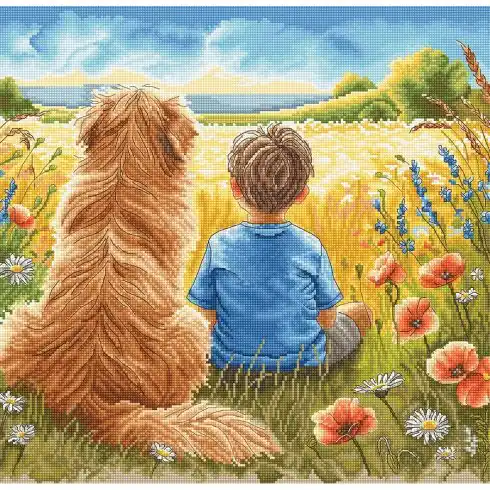 kit ricamo a punto croce - Il migliore amico - Ava Ultimissimo Modello