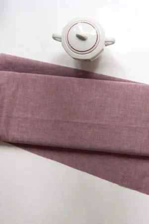 Organza misto lino e seta malva, alta 150 cm Esclusivo