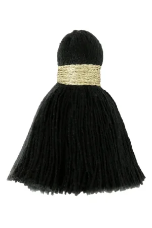 Compra Oggi Stesso Pompon imitation coton 35 mm Noir / Doré x1