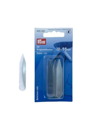 24 Stecche Camicia Plastica Trasparente Prym 55x10 Mm Direttamente Dal Produttore