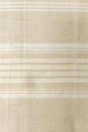 Moda Fabrics, Tessuto Fondo Beige con Righe Bianche Sottili e Spesse Direttamente Dal Produttore