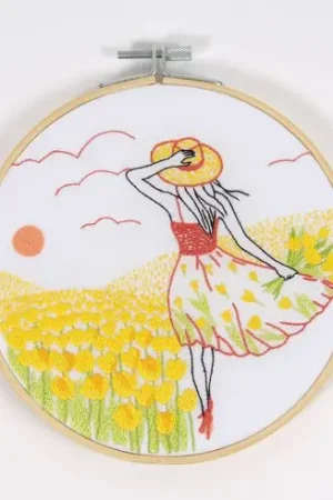 Economico Kit di punti da ricamo - Tulipani romantici - DMC