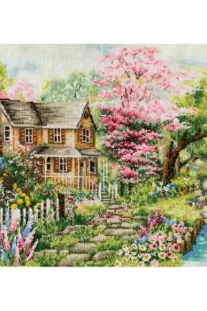 Quantità Limitata kit ricamo a punto croce - Casa sul fiume - Trimits