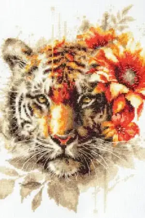 Consegna Rapida kit ricamo a punto croce - Tigre del Bengala - Magic Needle