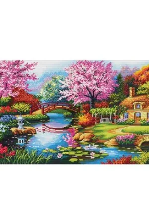 Compra Online kit ricamo a punto croce - Giardino profumato - Nova Sloboda