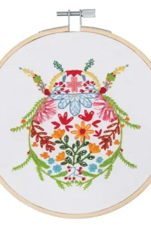 Kit per ricamo a tamburo - Lo scarabeo - Trimits Prezzo Basso