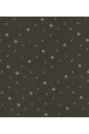 Centenary 28th di Yoko Saito, Tessuto giapponese marrone con quadratini e crocette Quantità Limitata