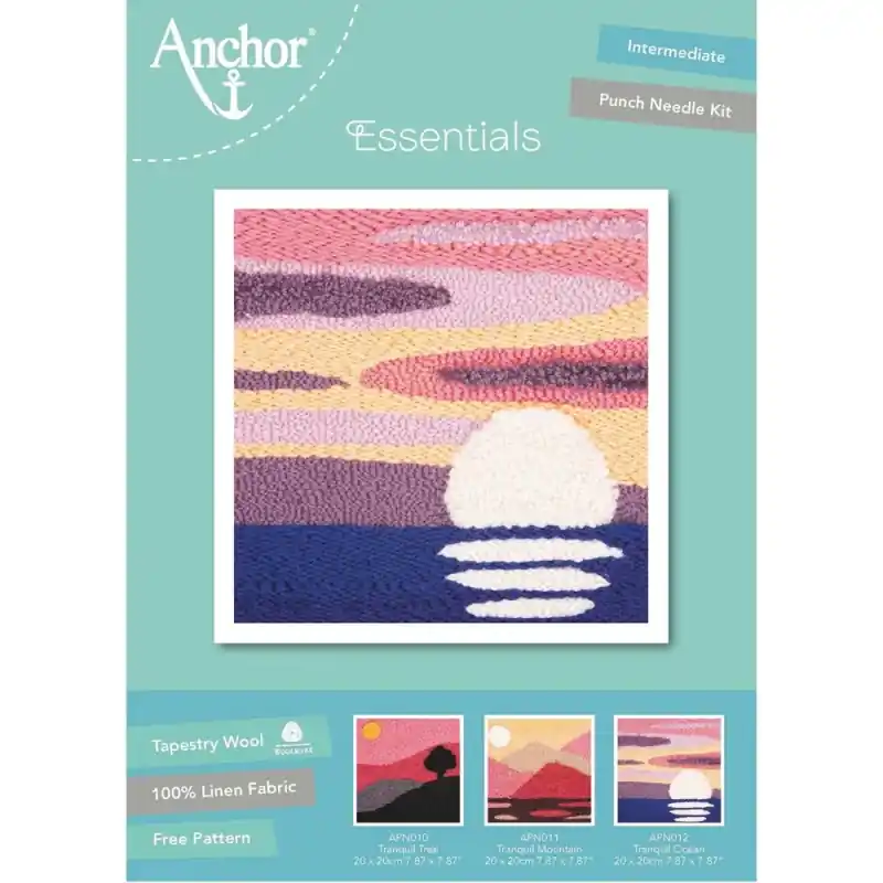 Kit di ricamo Punch Needle - Tranquil Ocean - Anchor Offerta Del Giorno