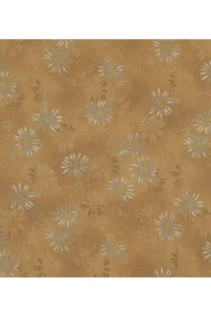 Centenary 28th di Yoko Saito, Tessuto giapponese giallo senape con margherite Offerta