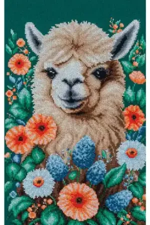 kit ricamo a punto croce - Nascosto tra i fiori - Lanarte Ultima Occasione