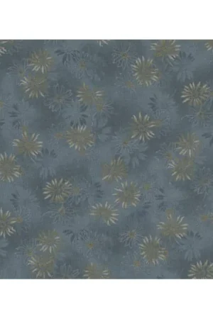 Centenary 28th di Yoko Saito, Tessuto giapponese azzurro con margherite Ultimissimo Modello