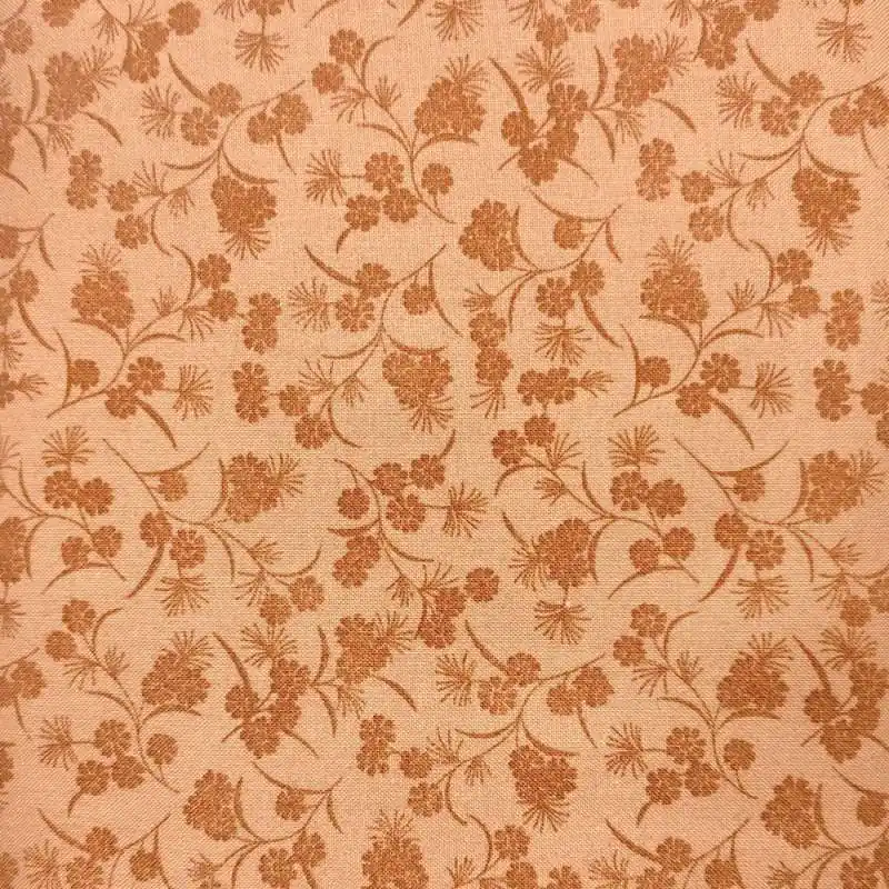 Prezzo Ridotto Makover UK The Hewley Studio - Tessuto marrone bruciato con fiori