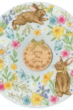 kit ricamo a punto croce - Corona di primavera - Bothy Threads Prezzo Scontato