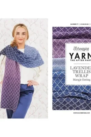 Schema Scheepjes Nº 71 Yarn The After Party - Lavender Trellis Wrap Acquista Ora