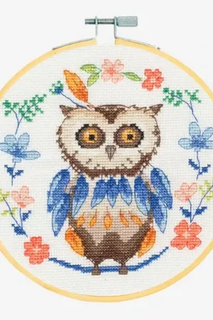 Kit di Punto Croce - Il Bel Gufo - DMC Affare