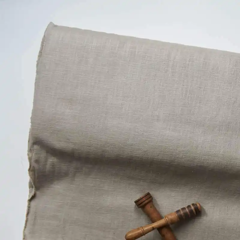 Compra Online Tessuto 100% Lino Beige, 230 gr/m2 - h 140 cm