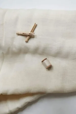 Tessuto Misto Lino Bianco - h 150 cm Ultime Pezzi