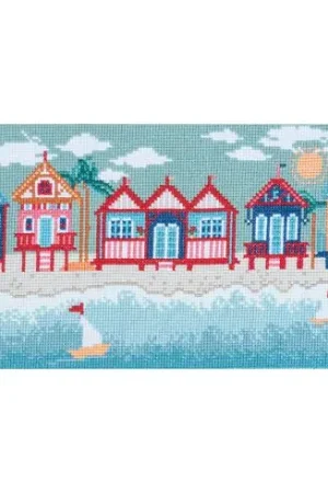 kit ricamo a punto croce - capanne sulla spiaggia - Trimits Novità