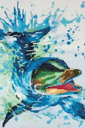 Spedizione Espresso kit ricamo a punto croce - Delfino - Trimits