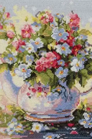 Pagamento Sicuro kit ricamo a punto croce - Vaso di fiori - Trimits