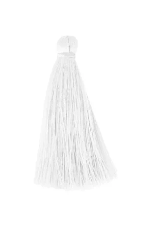 Super Prezzo Pompon en fil imitation soie 40 mm Blanc